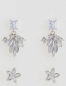 Zestaw kolczyków Reserved srebrne 580FD-SLV