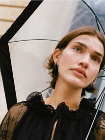 Okrągłe kolczyki Reserved czarne 582FD-99X