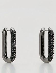 Kolczyki z kryształkami Reserved czarne 583FD-99X