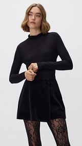 Spódnico-szorty z kokardkami Reserved czarne damskie 593HJ-99X