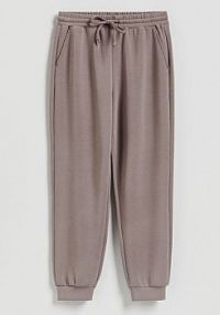 Joggery z modalem Reserved brązowe damskie 611GA-84X