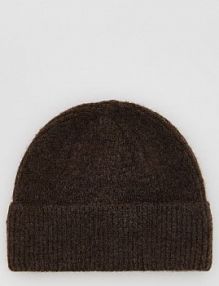 Czapka beanie Reserved brązowa damska 633FE-89X