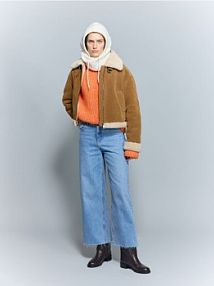 Dzianinowa kominiarka Reserved beżowy damski 634FE-02X