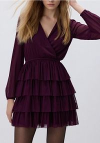 Sukienka mini Reserved fioletowa 656HS-49X