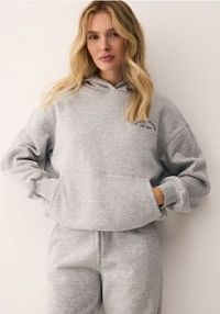 Bluza oversize z kapturem Reserved szara damska 679GA-09M