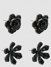 Zestaw kolczyków Reserved czarne 683IL-99X