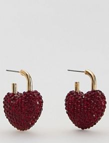 Kolczyki w kształcie serca Reserved czerwone 686IL-33X