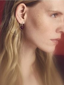 Zestaw kolczyków w kształcie serca Reserved czerwone 687IL-33X