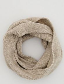 Dzianinowy komin Reserved brązowy damski 699FE-74X