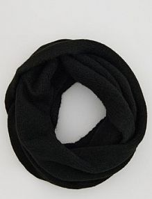 Dzianinowy komin Reserved czarny damski 699FE-99X