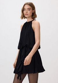 Sukienka mini z wiskozą Reserved czarna 701HF-99X