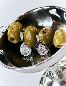 Kolczyki z cyrkoniami Reserved srebrne 702IL-SLV