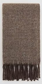 Szalik z frędzlami Reserved brązowy damski 707FD-88M