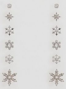 Zestaw kolczyków Reserved srebrne 710IL-SLV