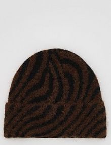 Czapka beanie Reserved brązowa damska 714FF-89X