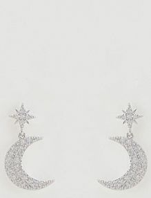 Posrebrzane kolczyki z cyrkoniami Reserved srebrne 721IL-SLV