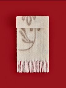 Szalik z dodatkiem wełny Reserved beżowy damski 729FD-12X