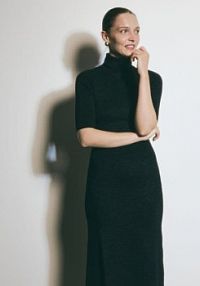 Sukienka z wiskozą Reserved czarna 742BW-99X