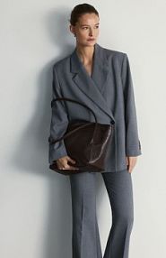 Torebka shopper Reserved brązowa 749CP-89X