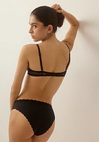 Bezszwowe majtki typu figi 2 pack Reserved czarne 754HQ-99X