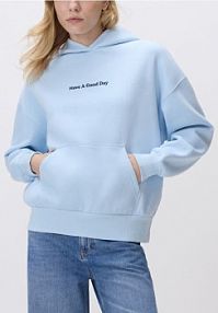 Bluza z napisem Reserved niebieska damska 774HS-05X