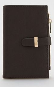 Portfel z ozdobnym detalem Reserved brązowy damski 778FD-89X