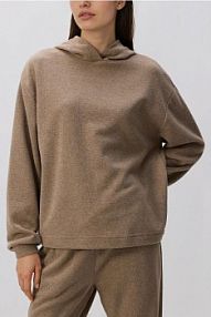 Bluza z kapturem Reserved brązowa damska 810GA-88X