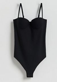 Body z modulowanymi miseczkami Reserved czarne 812HP-99X