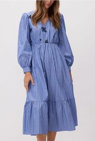 Sukienka z ozdobnymi aplikacjami Reserved granatowa 869IV-59X