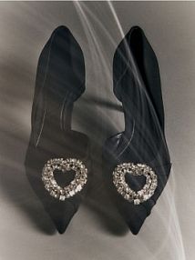 Czółenka z aplikacją Reserved czarne 880FE-99X