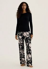 Dwuczęściowa piżama z wiskozy Reserved czarna damska 935EX-99X