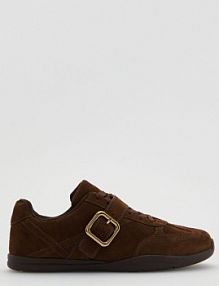 Skórzane sneakersy Reserved brązowe damskie 936FE-82X