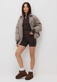 Szorty typu kolarki Reserved brązowe damskie VI092-89X