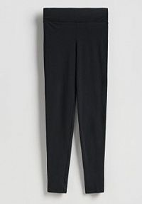 Bawełniane legginsy Reserved czarne damskie XU706-99X