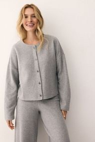 Kardigan z ozdobnymi guzikami Reserved szary ZQ830-09M