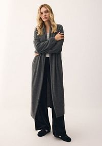 Kardigan z dodatkiem wiskozy Reserved szary ZQ832-09M