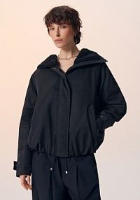 Kurtka bomber z kapturem ninja House czarna 122EW-99X