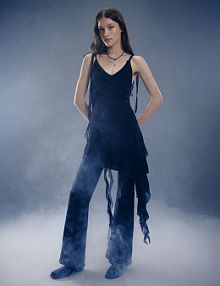 Sukienka mini z falbankami House czarna 393HE-99X