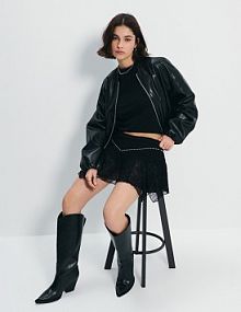 Kowbojki na obcasie House czarne 453HB-99X