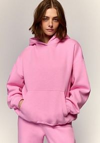 Bluza basic z kapturem House różowa damska 682IO-30X