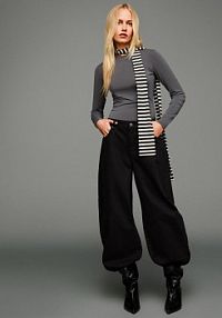 Koszulka z długim rękawem soft Bershka szary damski