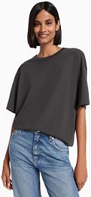 Koszulka oversize z krótkim rękawem Bershka szara damska