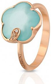 Pierścionek PASQUALE BRUNI turkusowy złoty W.KRUK