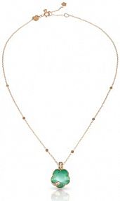 Naszyjnik PASQUALE BRUNI zielony złoty W.KRUK