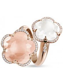 Pierścionek PASQUALE BRUNI złoty różowy W.KRUK