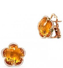 Kolczyki PASQUALE BRUNI żółte złote różowe W.KRUK   złoto