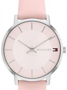 Zegarek TOMMY HILFIGER srebrny różowy damski W.KRUK   PIPPA