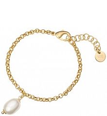 Bransoletka PICKY PICA biała turkusowa W.KRUK  z perłą  Aloha