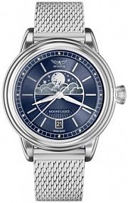 Zegarek AVIATOR niebieski granatowy damski W.KRUK   DOUGLAS MOONFLIGHT