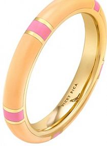 Pierścionek PICKY PICA beżowy pomarańczowy różowy W.KRUK  Cake Little Ring